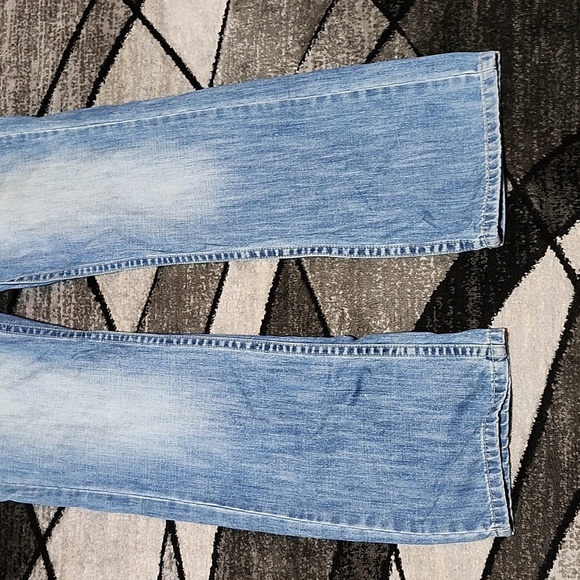 REQUEST EMBROIDERED DOUBLE POCKET STRAIGHT LEG DENIM JEAN - Picture 14 of 16